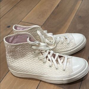 Women's Cream High-Top Sneakers